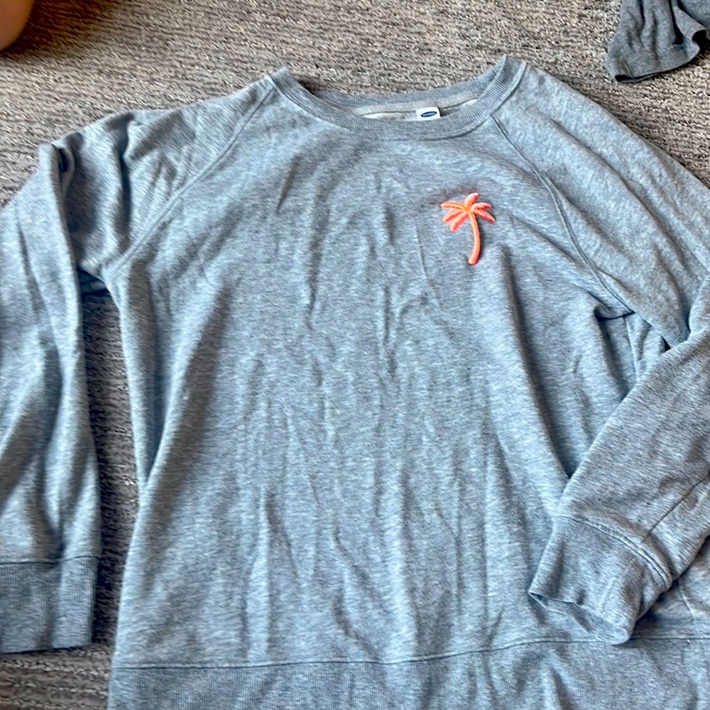 Sweater with palm tree super soft